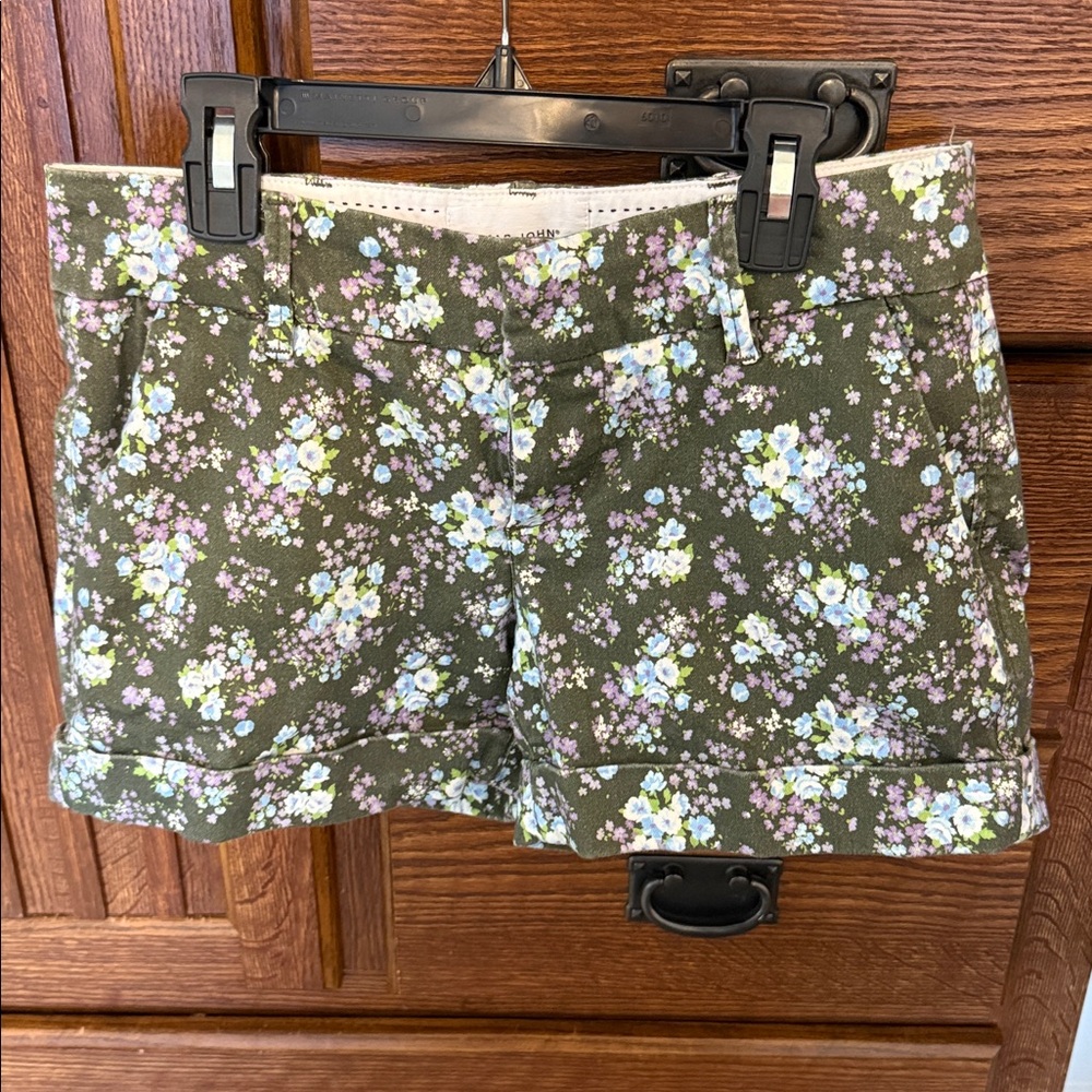Dear John Olive Floral Shorts